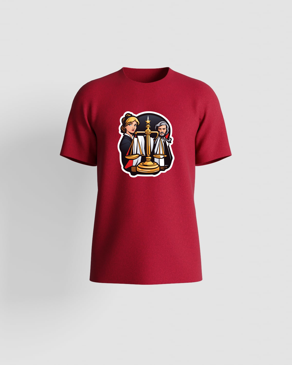 Maglietta rossa ideale per stampe personalizzate 59