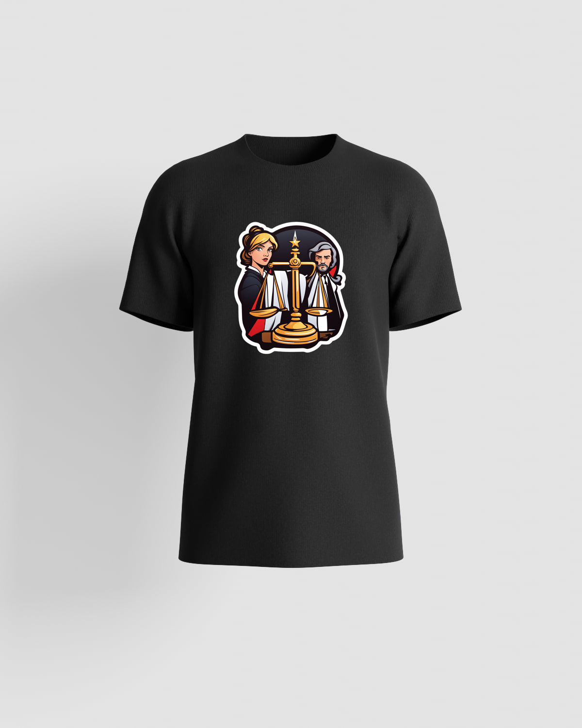 T-Shirt Nero con Grafica Unica e Audace 59