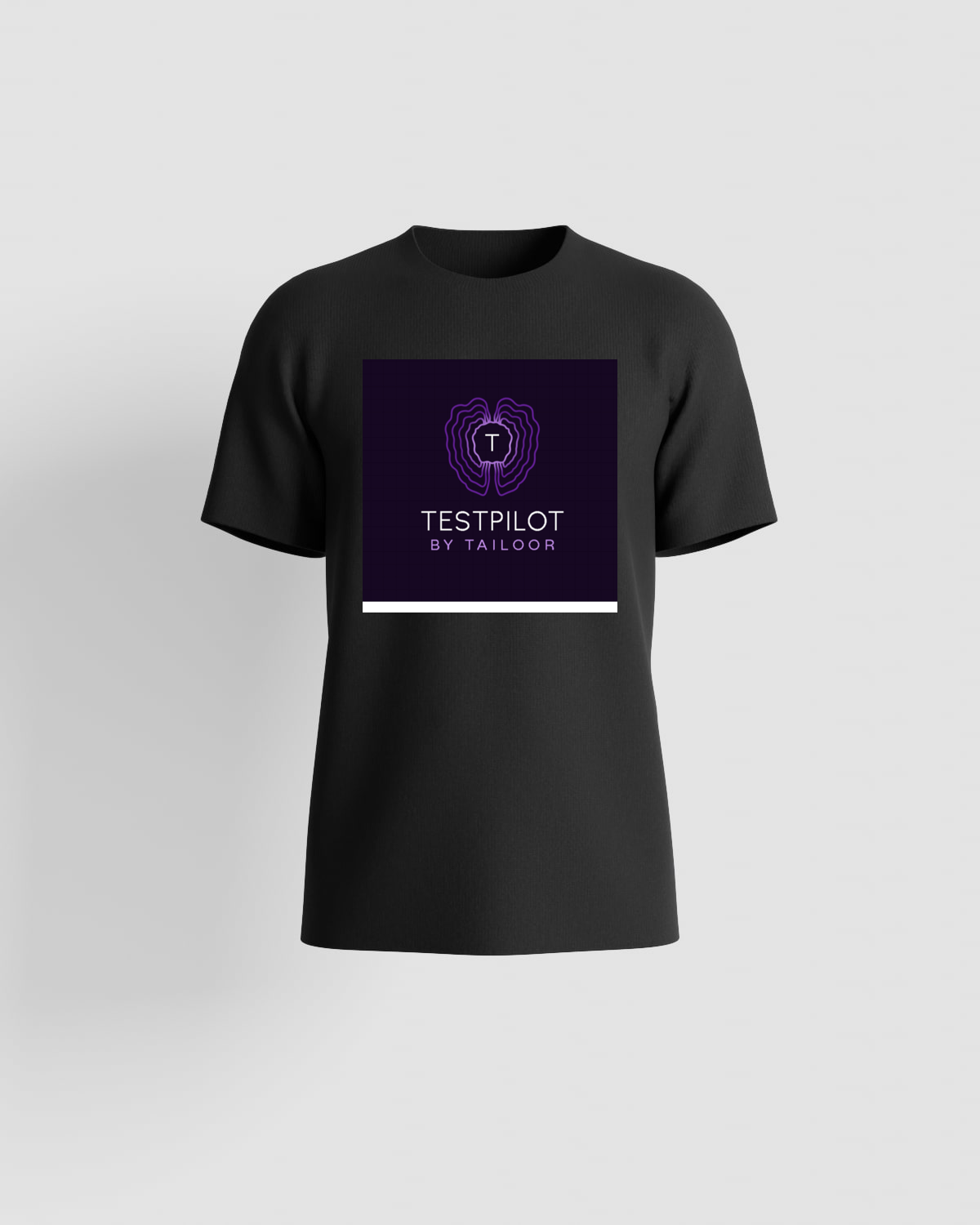T-Shirt nera eco‑sostenibile, taglia moderna, collo da crew rinforzato 59