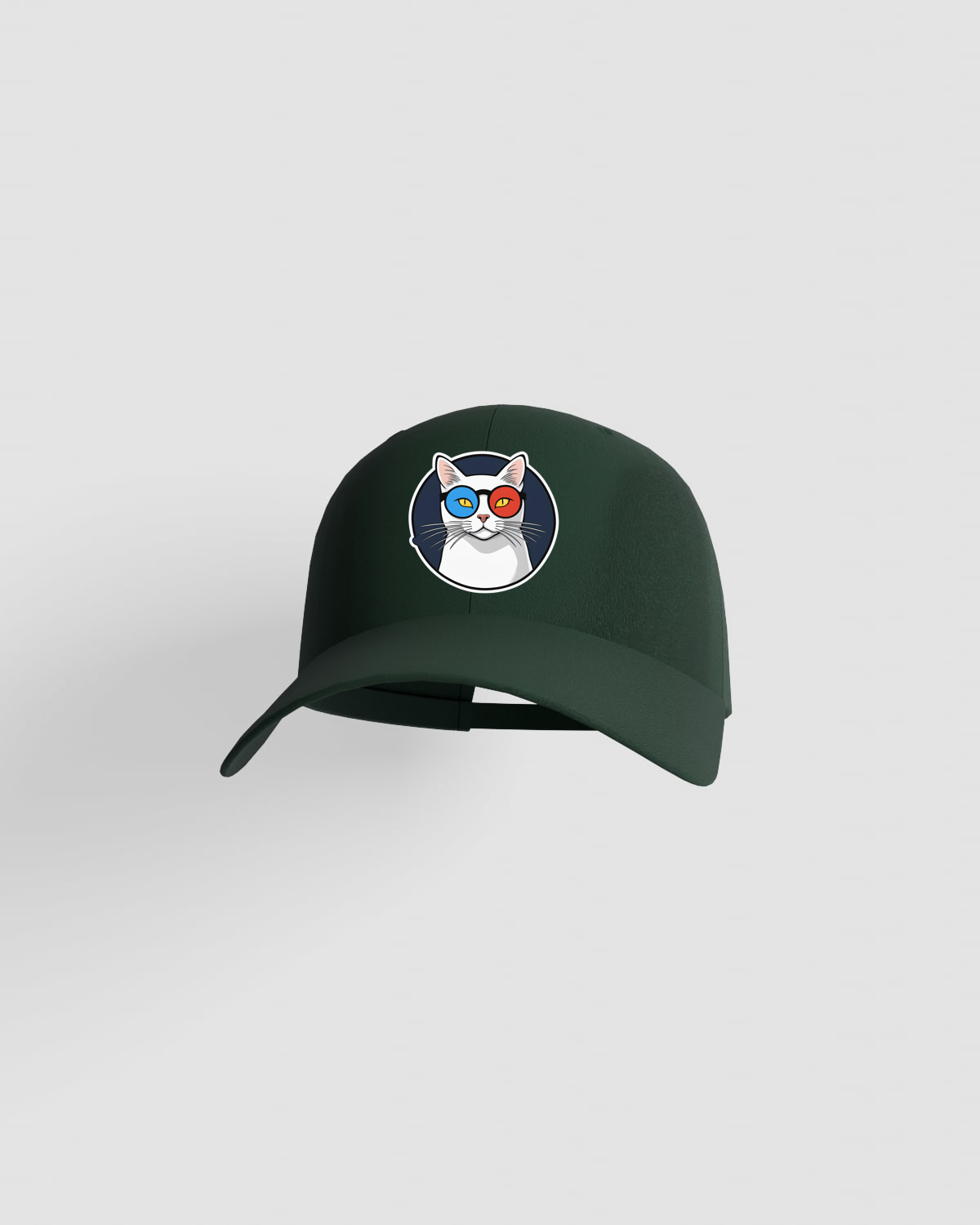 Cappellino Verde a 5 Pannelli in Cotone con Chiusura a Velcro 59