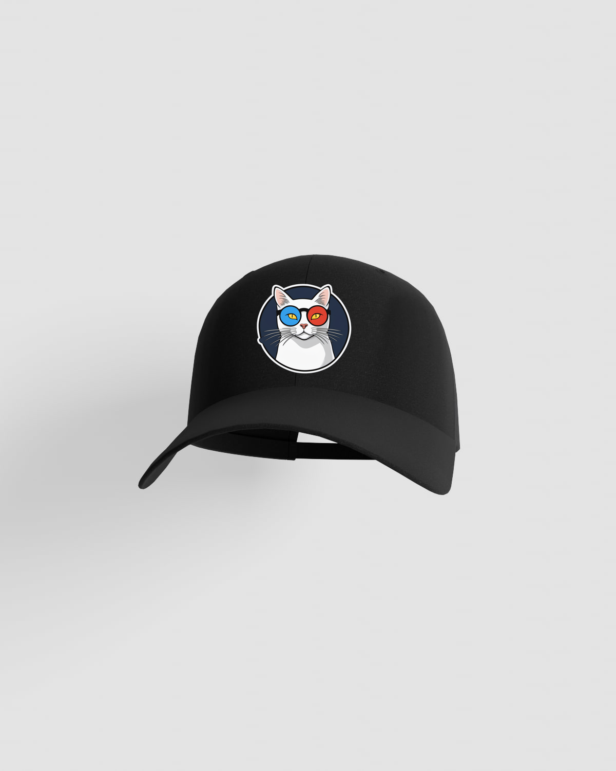 Cappellino nero di cotone regolabile con velcro 59
