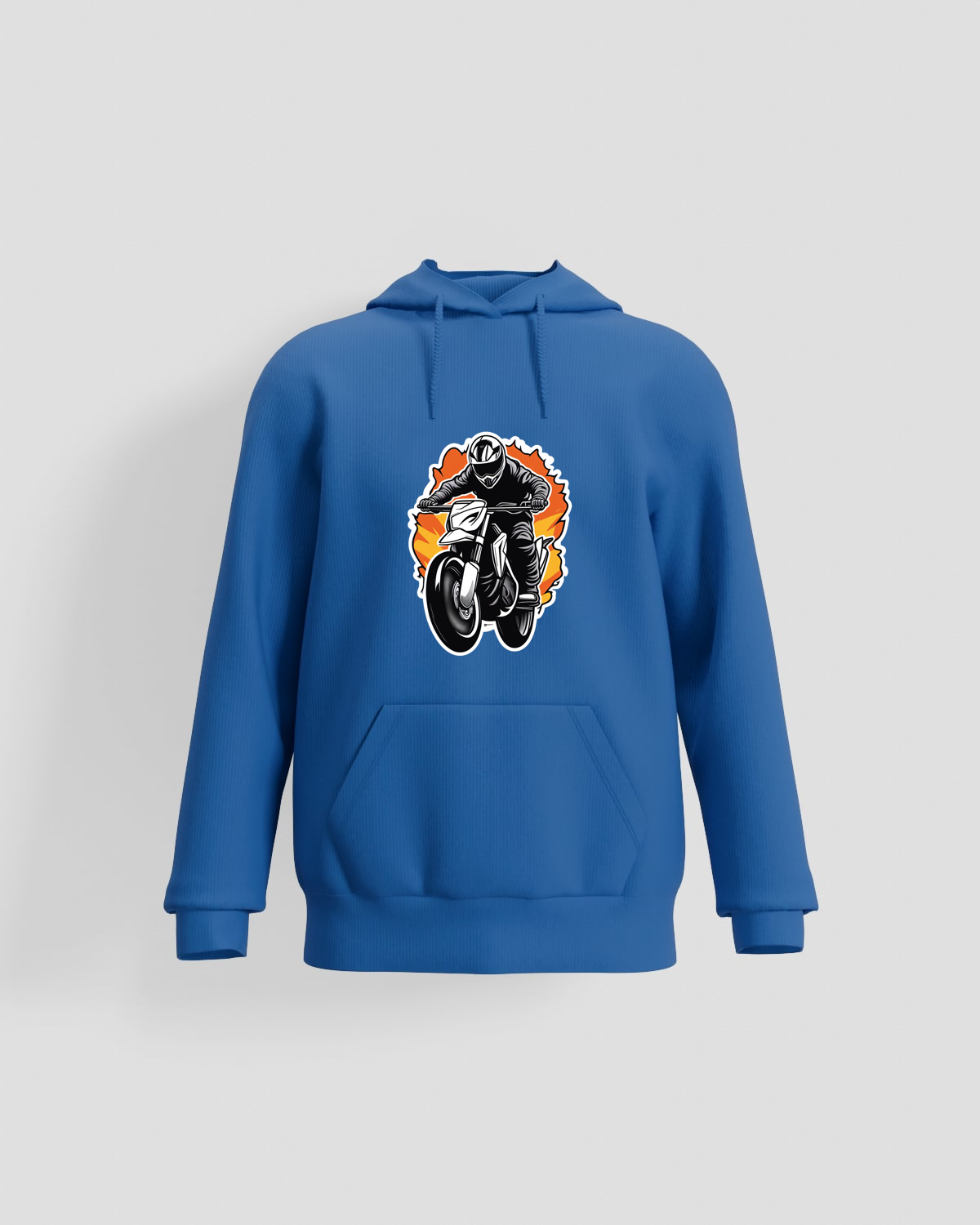 Blu Unisex Felpe a 3 fili di cotone 59