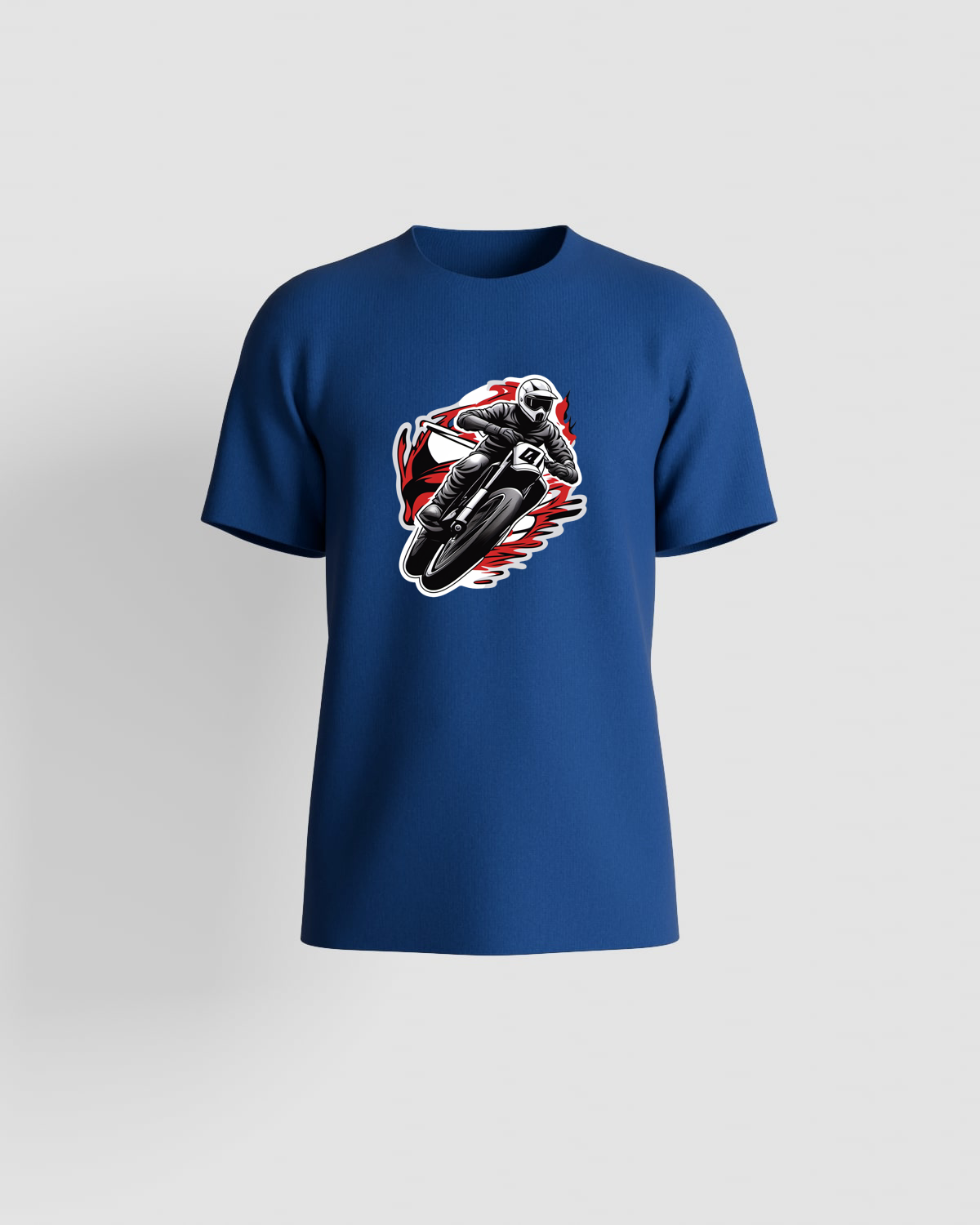 T‑shirt blu con design pulito e moderno 59