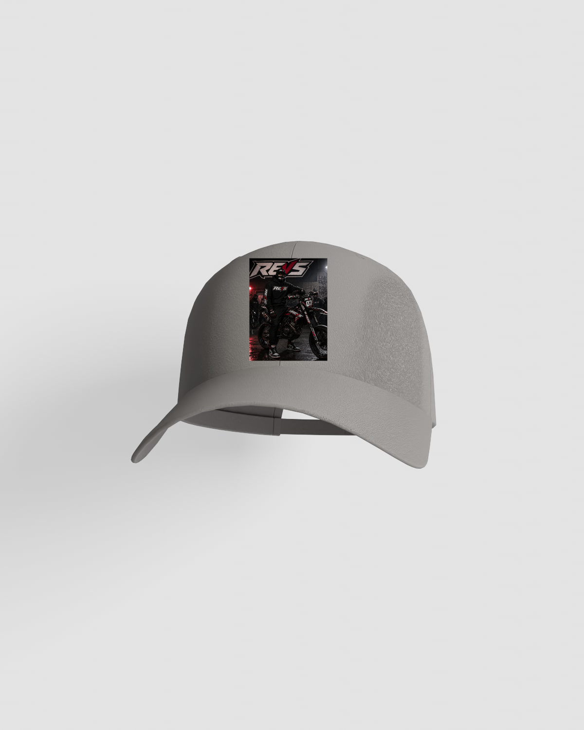 Cappellino grigio con chiusura a velcro regolabile 59