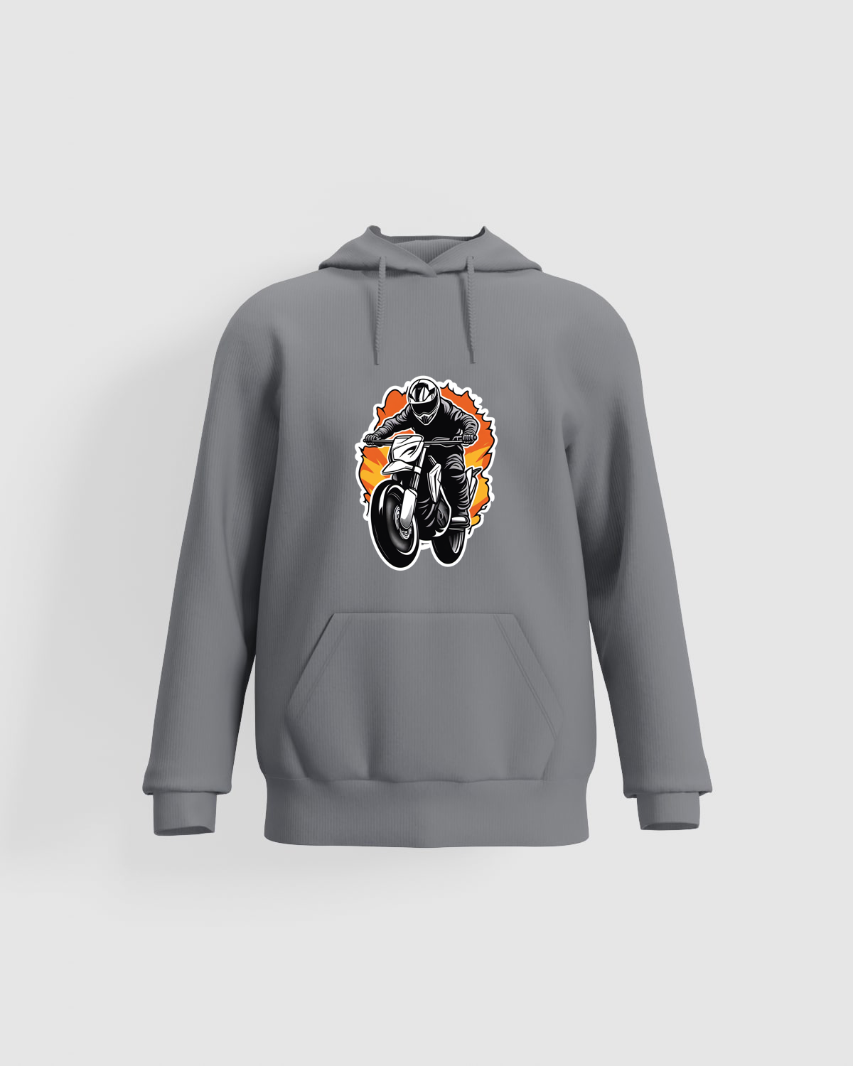 Felpe Unisex Pronta per Stampa Grigia 59