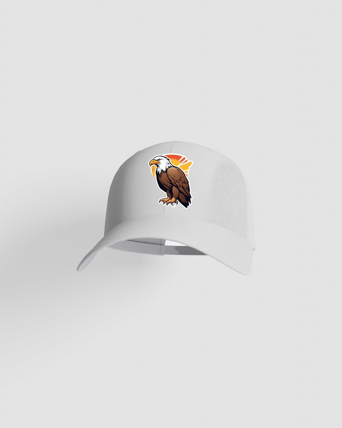 Cappellino bianco a 5 pannelli con chiusura a velcro 59
