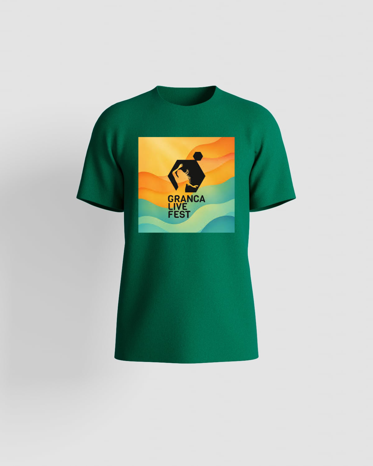 T-Shirt Eco‑Sostenibile Verde con Stampa Grafica Audace 59