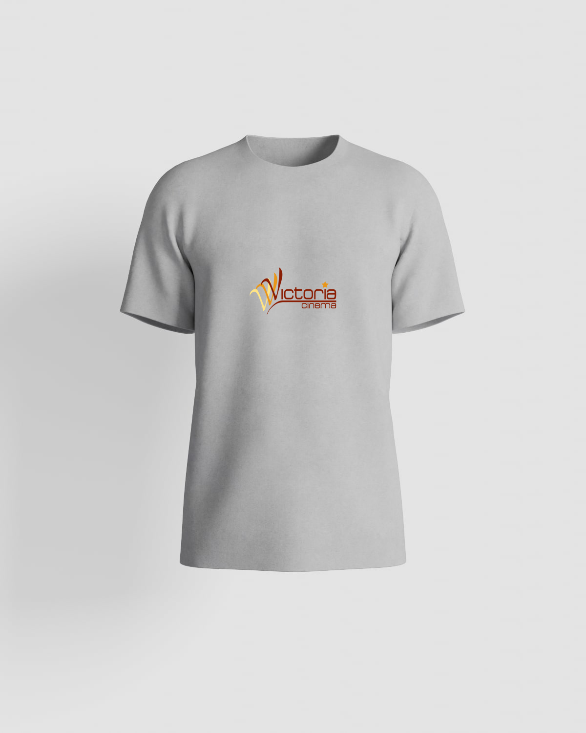 Grigio organico T-Shirt con stampa grafica minimalista 59