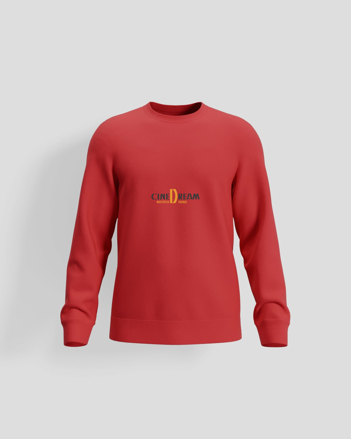  Maglia di Sweat organica con finitura rossa 59