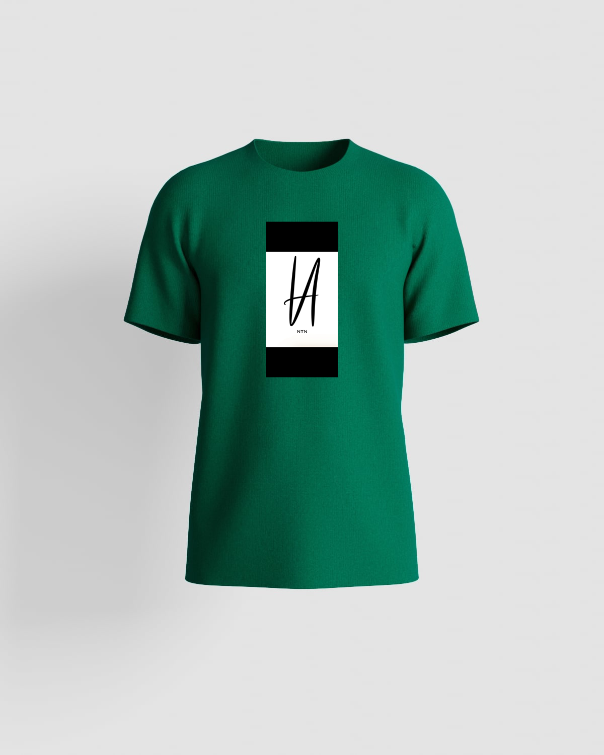 Maglietta verde con design grafico vivace 59