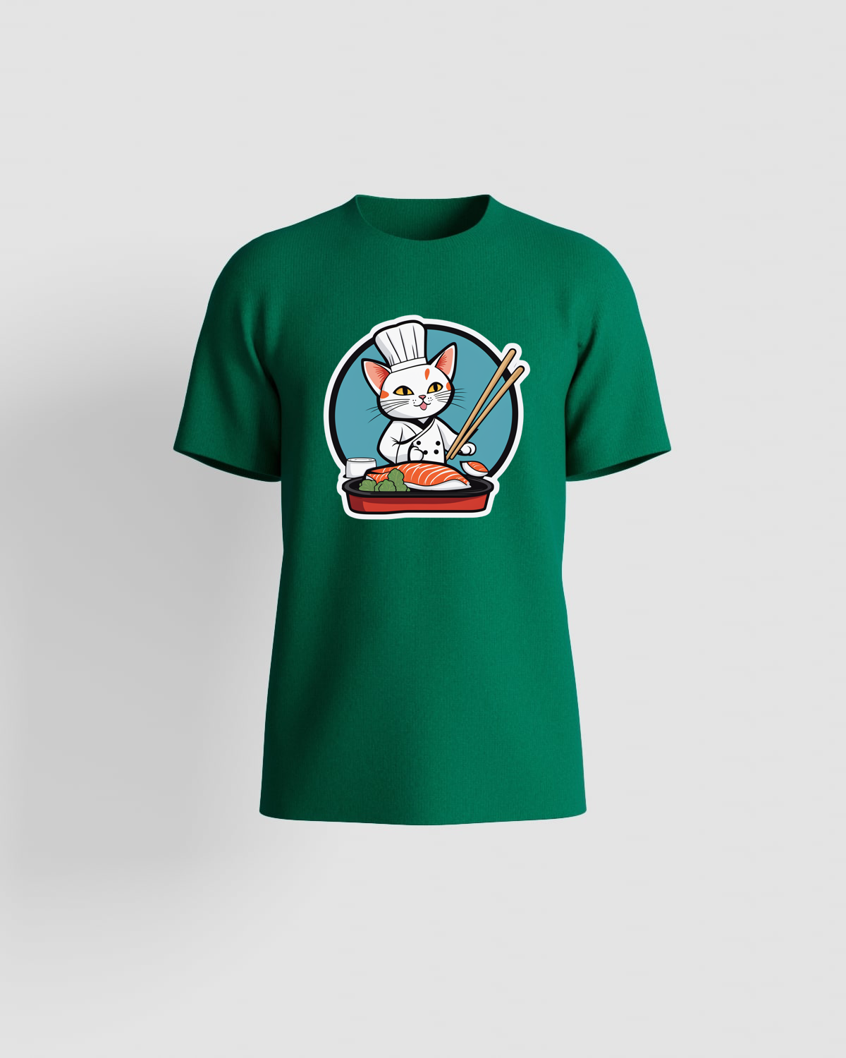 Maglietta verde con design minimalista 59