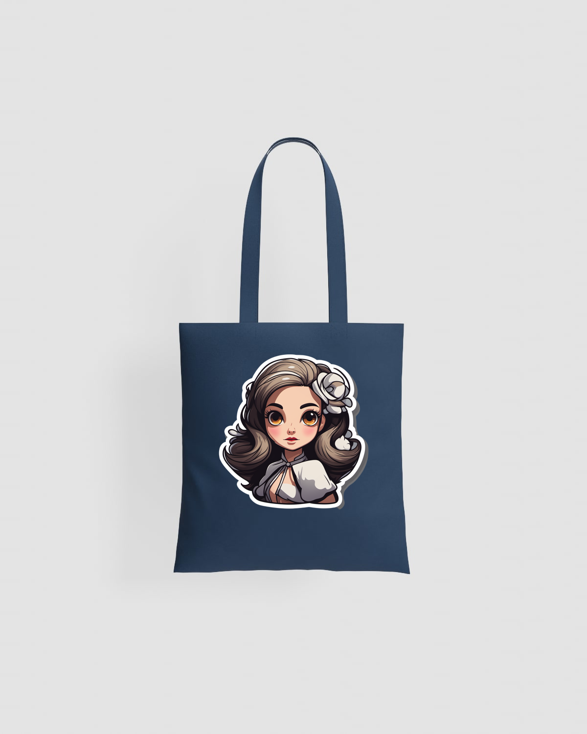 Tote Bag in cotone neutro eco‑friendly con superficie di stampa liscia 59