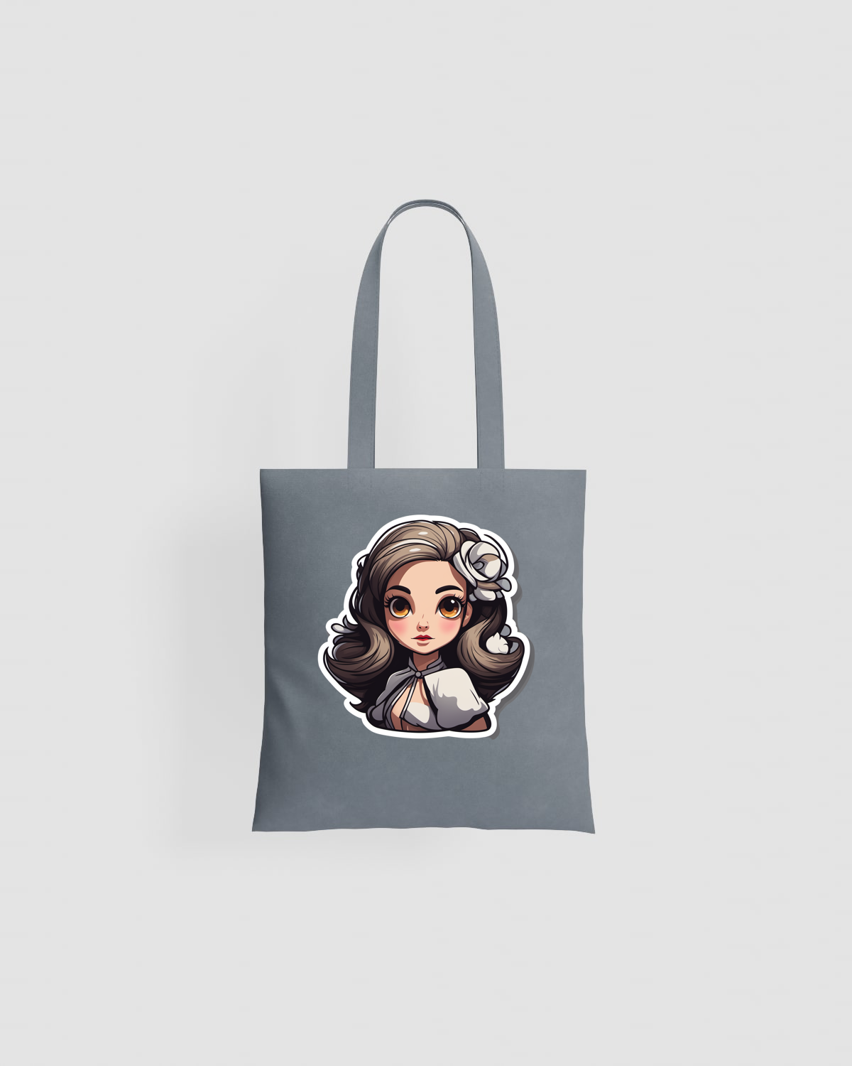 Premium Cotton Tote Bag con Manici Lunghi 59