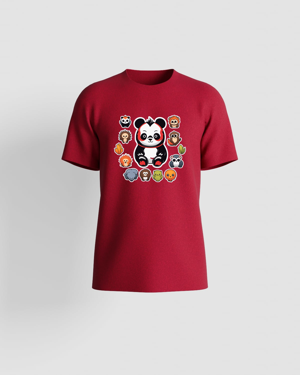Maglietta rossa – Cotone biologico, Taglio moderno 59