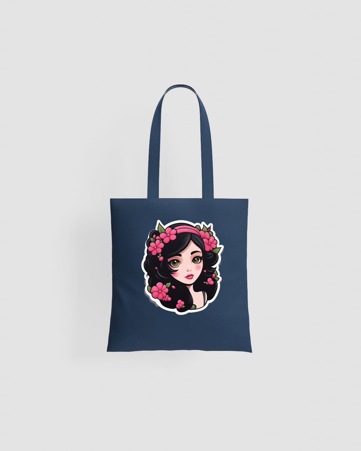 Premium Cotton Tote Bag con Manici Lunghi 59