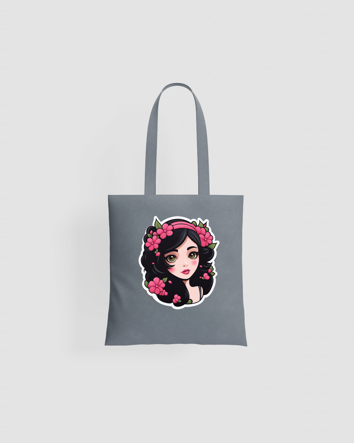 Tote Bag in cotone con manici lunghi di 67 cm 59