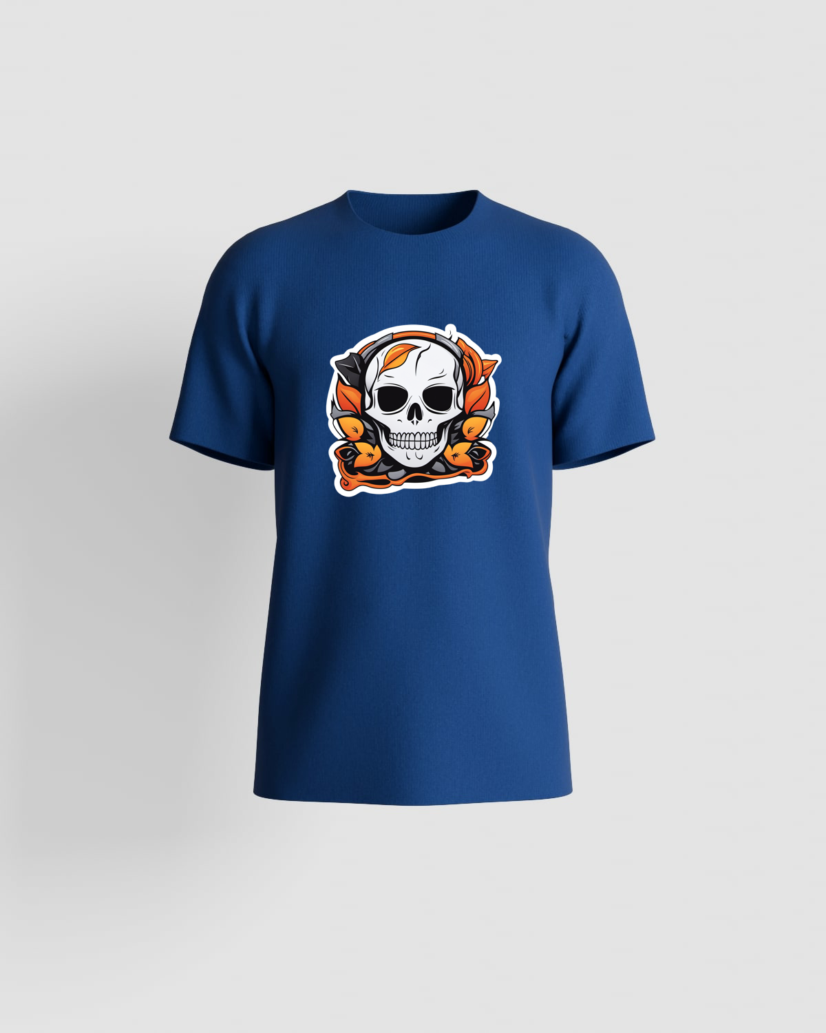 T-Shirt Blu Organico – Stampa Personalizzabile 59