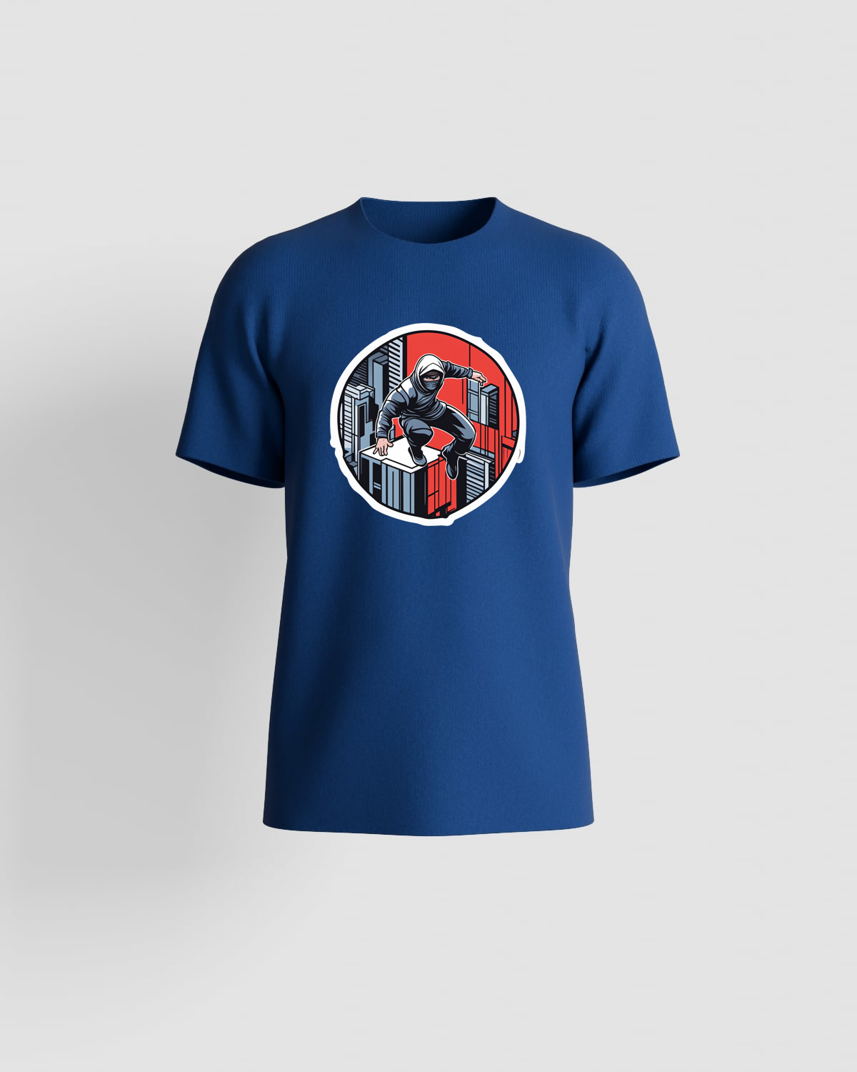 T-shirt blu eco‑sostenibile taglia moderna 59
