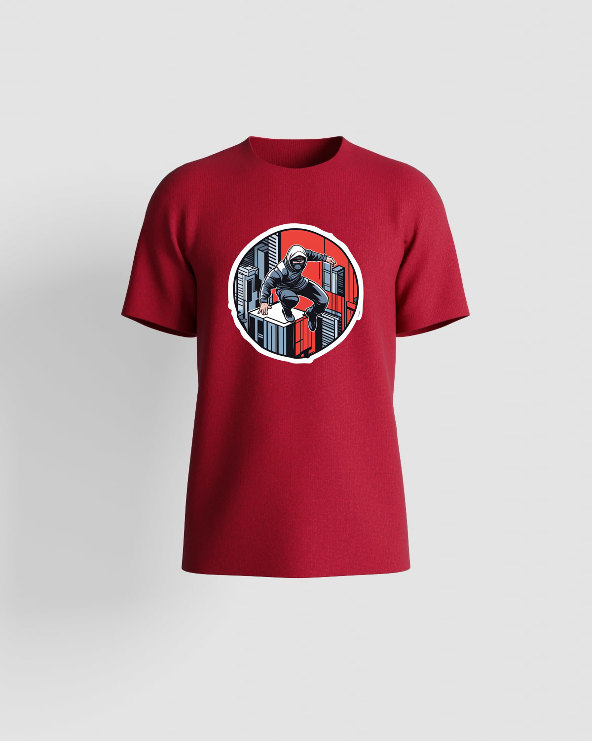 Maglietta di cotone organico rosso – Taglio moderno 59