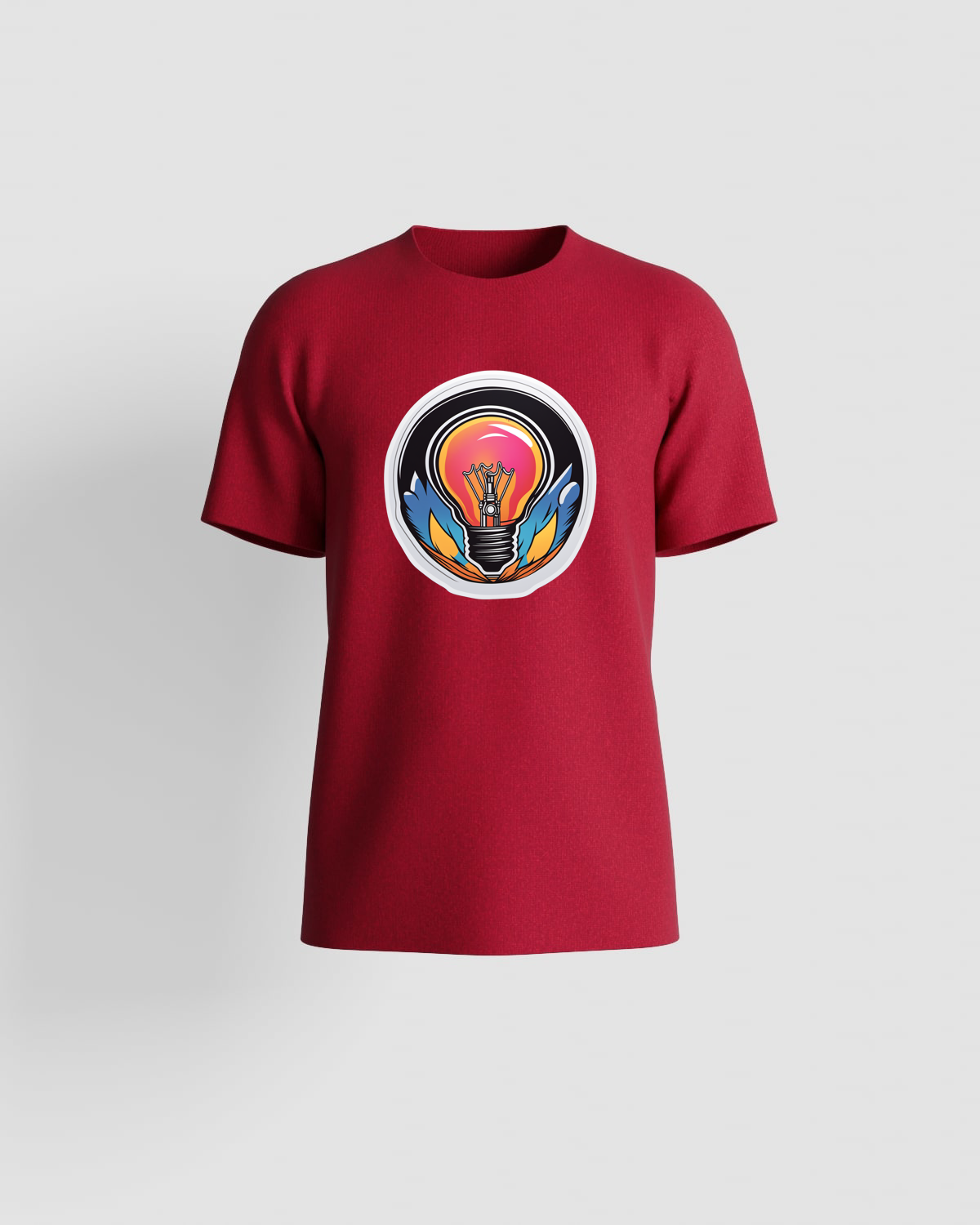 Red T-Shirt with Eye-Catching Graphic 59