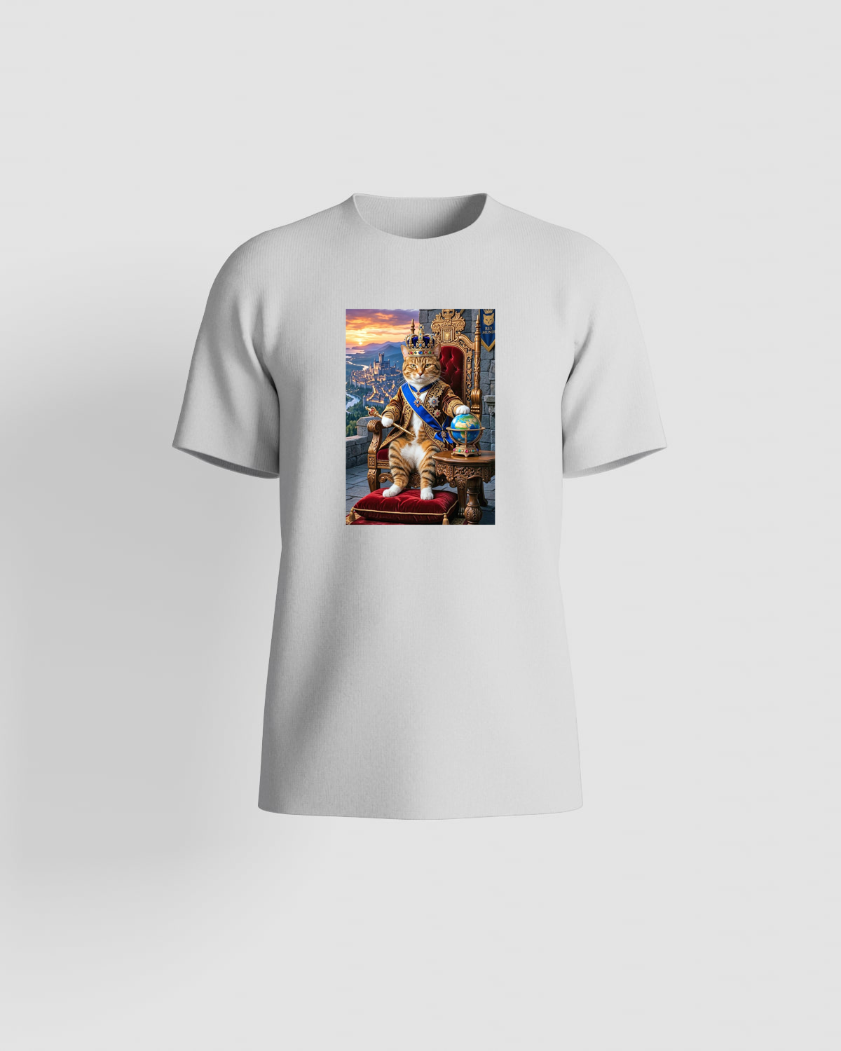 White T-Shirt with Bold Graphic Print 59