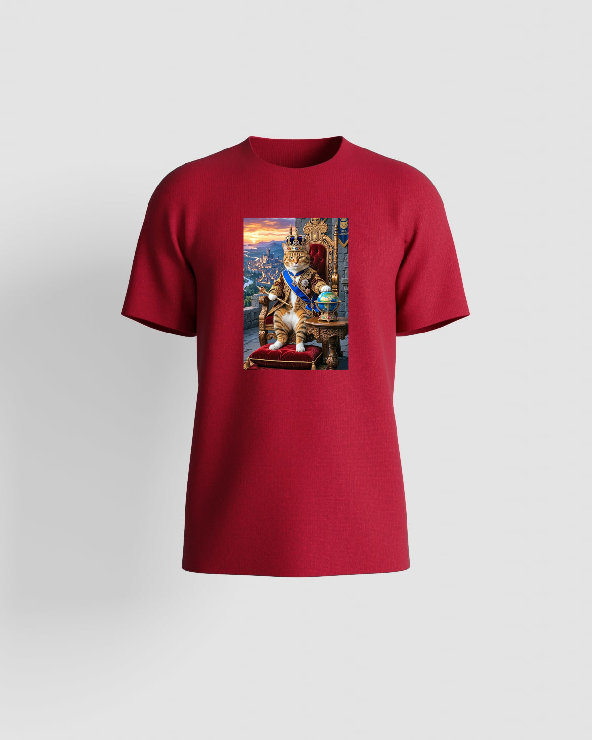 Red T-Shirt with Bold Graphic Print 59