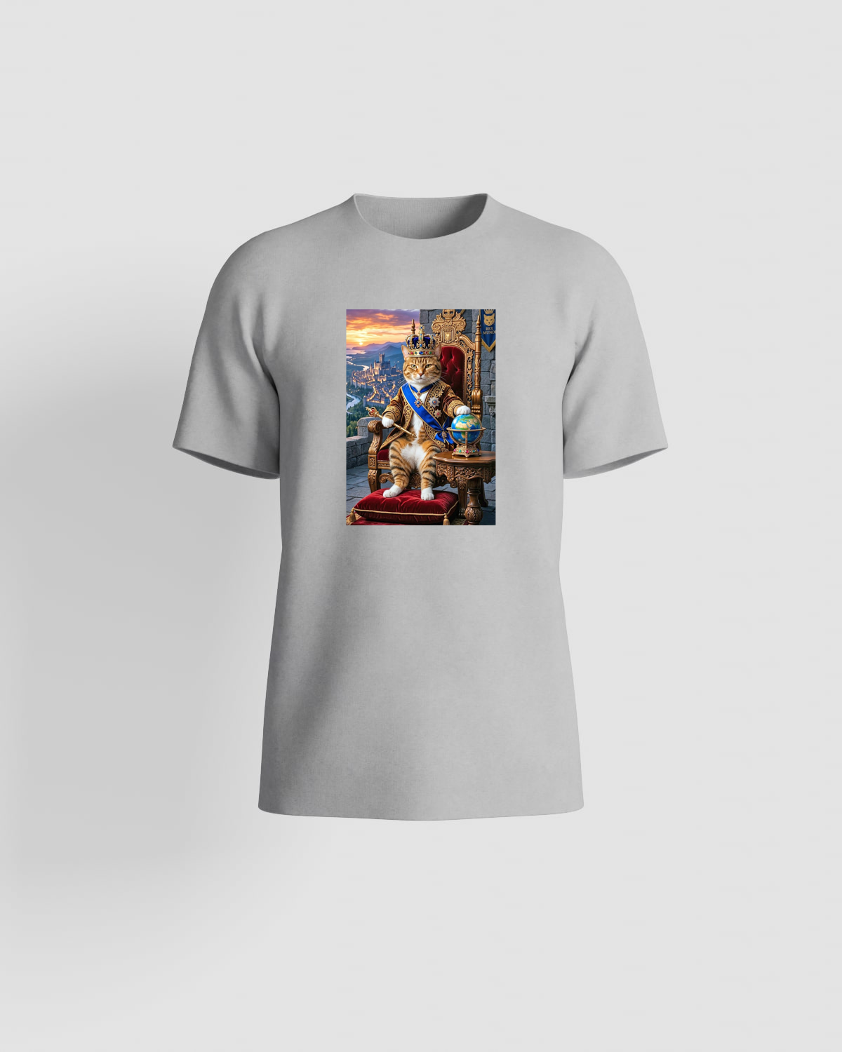 Grey T-Shirt with Minimalist Design 59