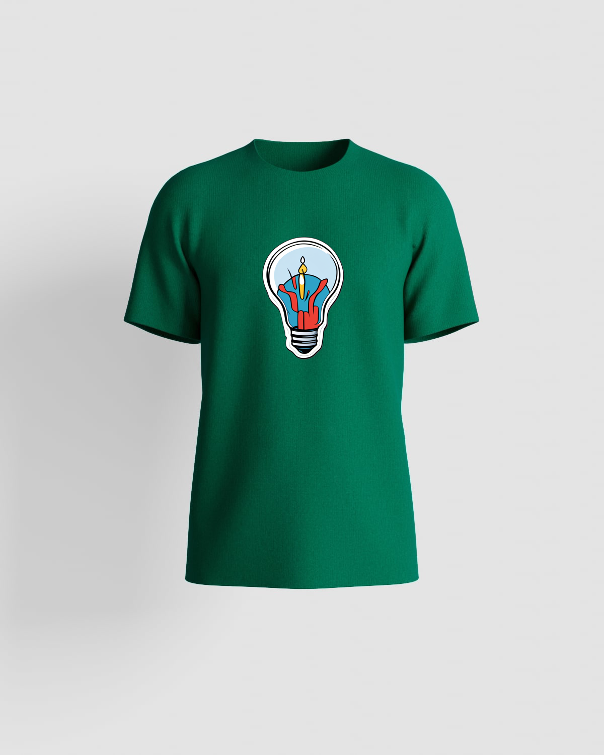 Green T-Shirt Short Sleeve Crew Neck Organic Cotton 59