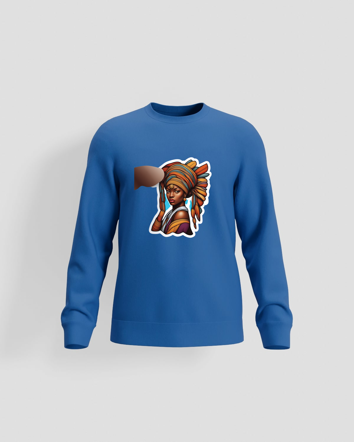 Blue Organic Cotton Sweatshirt with Brushed Fabric 59