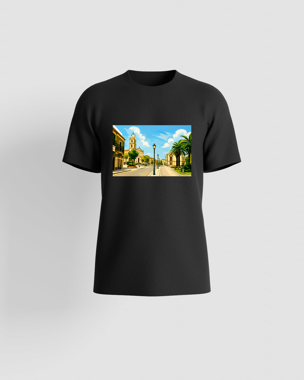 Black T-Shirt with Bold Graphic 59