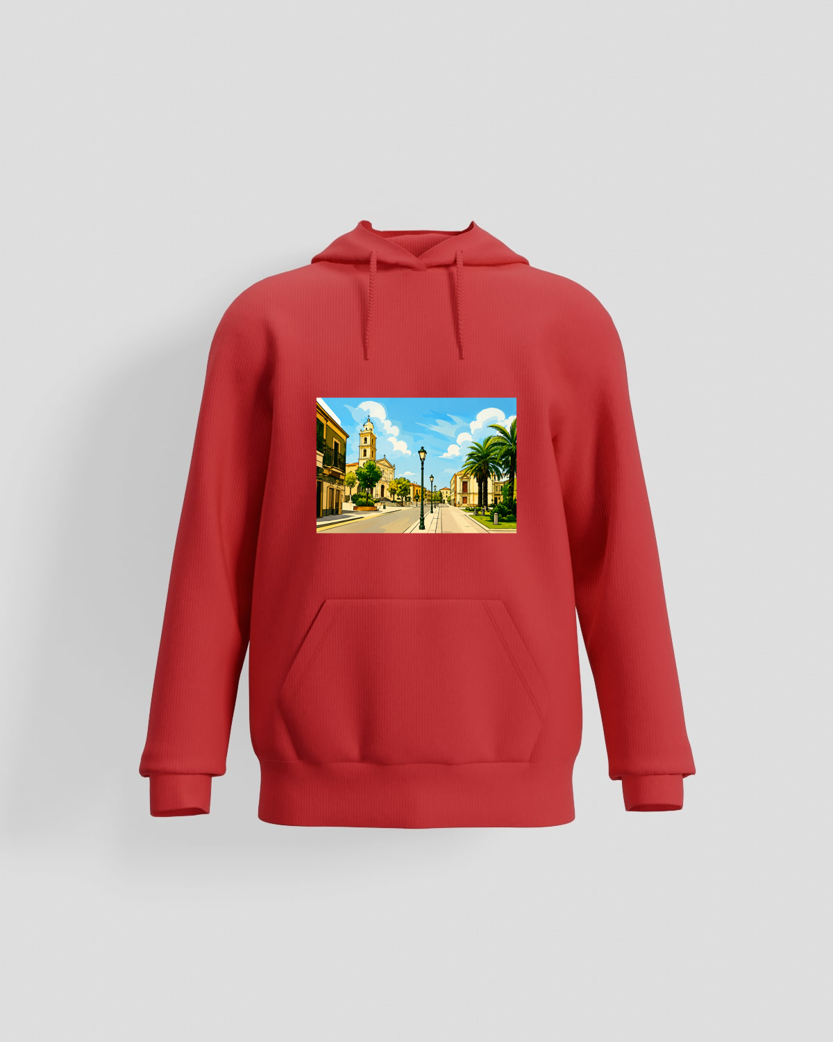 Red Organic Brushed Sweatshirt 59