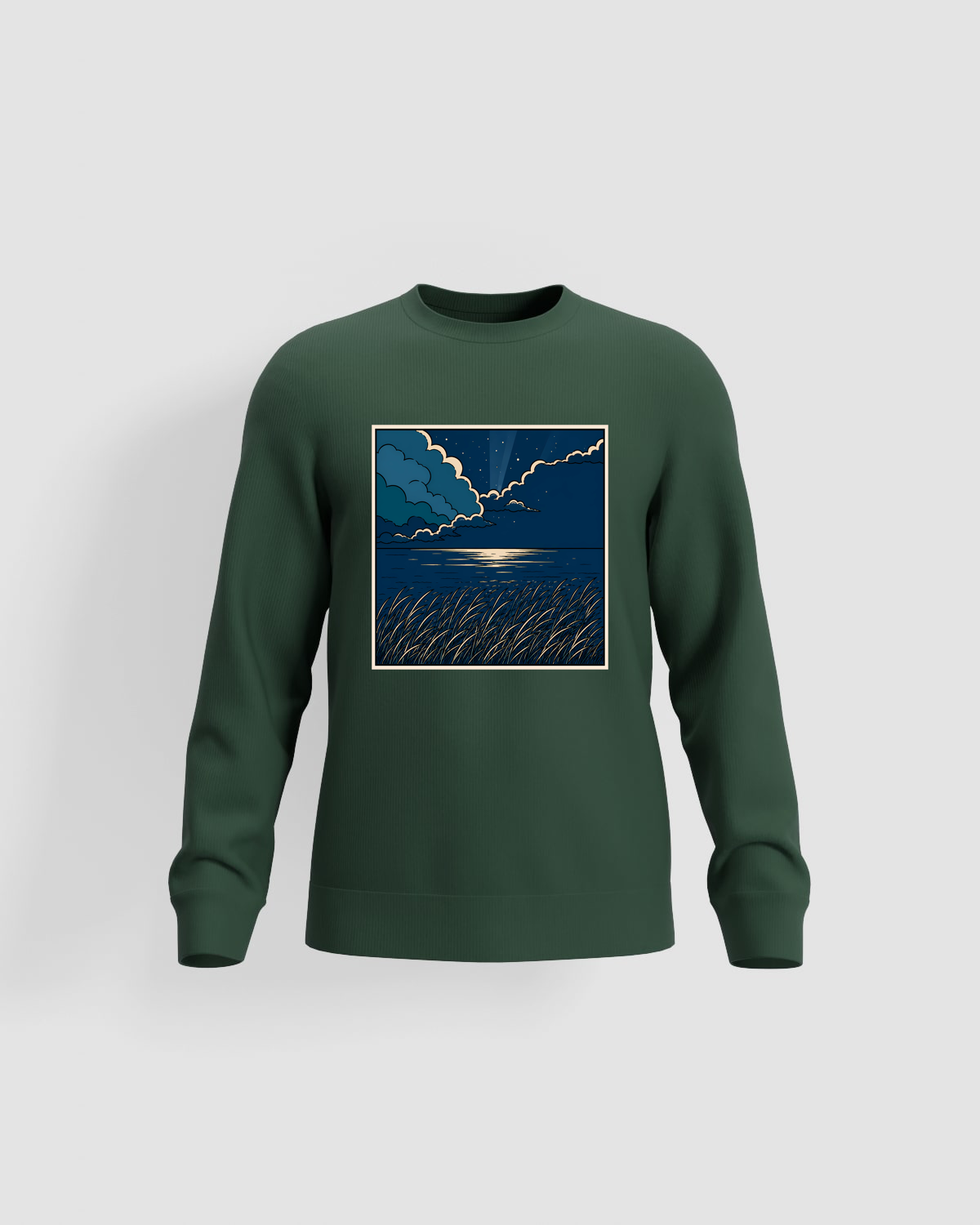 Green Eco‑Sustainable Brushed Sweatshirt 59