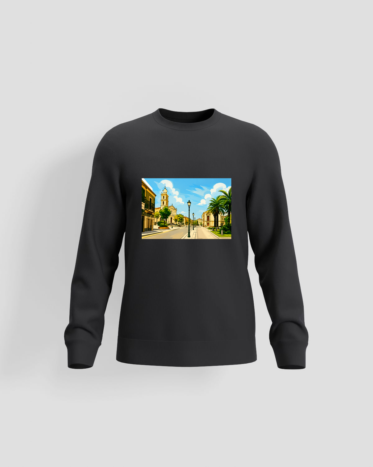 Black Premium Sweatshirt Organic Brushed Cotton 59