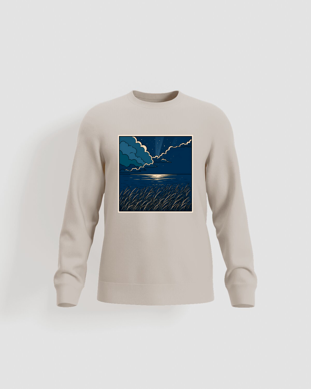 Cream Unisex Sweatshirt – Modern Organic Cotton Comfort 59