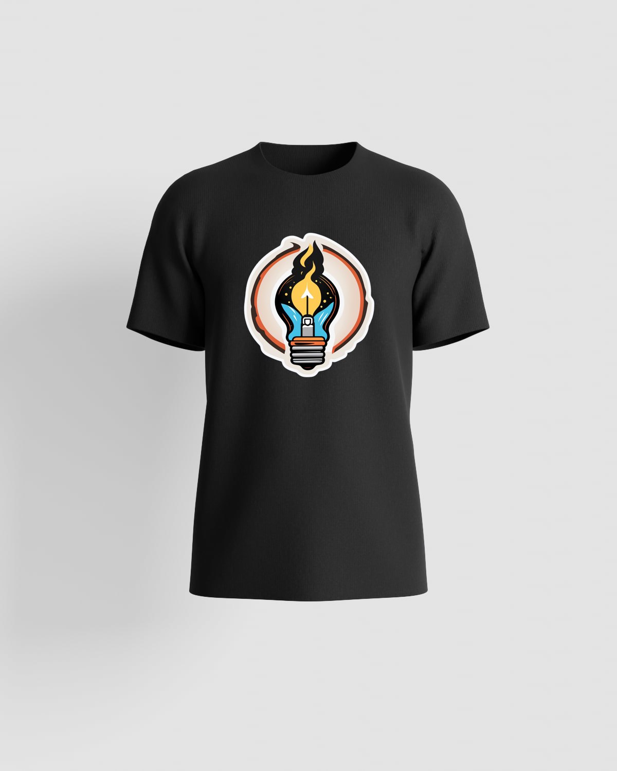 T-Shirt Black Unisex Classic Crew Neck 59