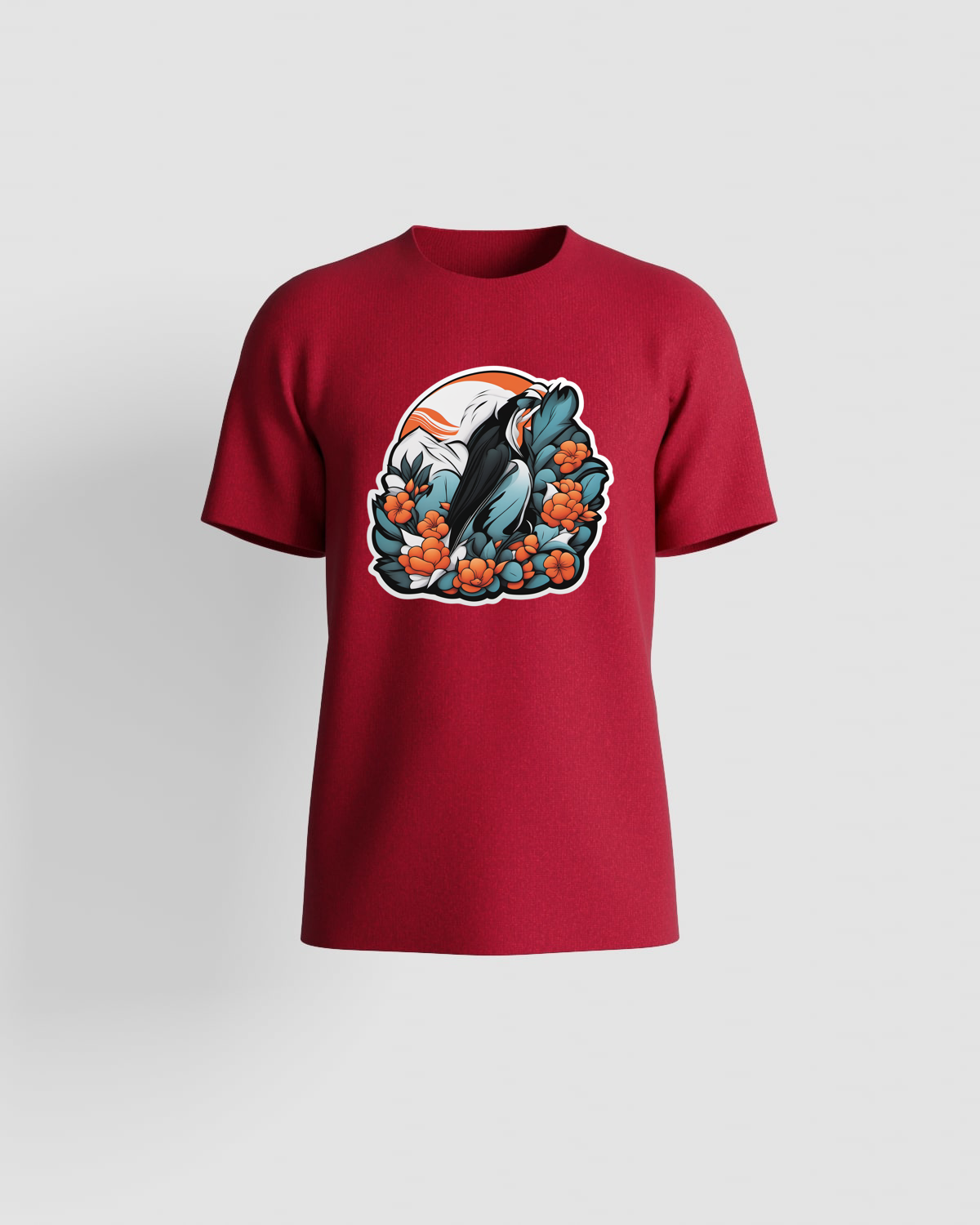 Red T-Shirt – Vibrant Color, Soft Organic Cotton 59