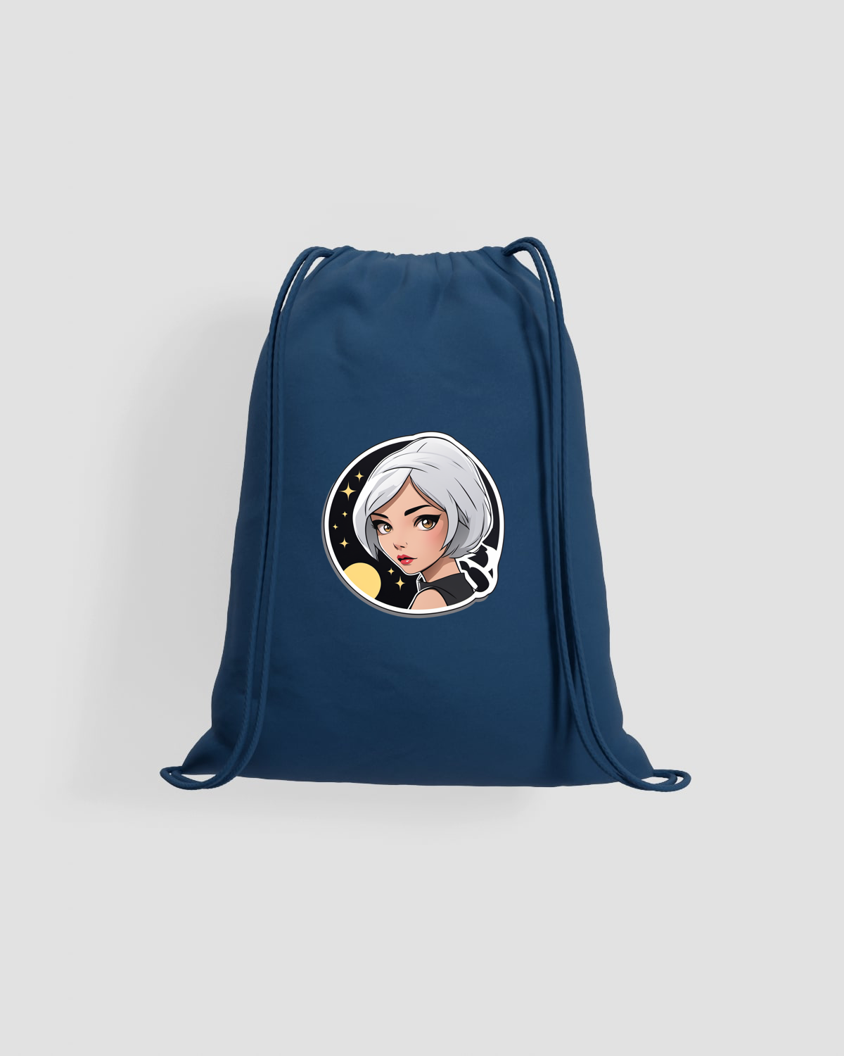 Customizable Lightweight Cotton Drawstring Gym Bag with Natural Drawstrings 59