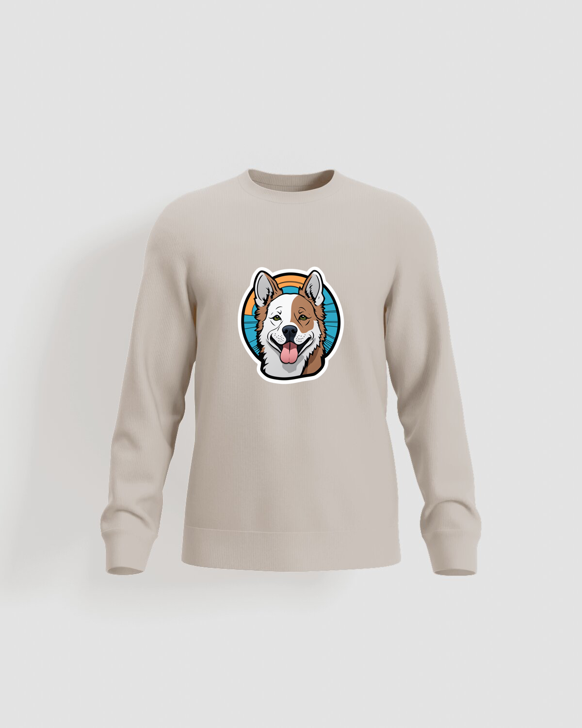 Cream Unisex Organic Cotton Sweatshirt 59
