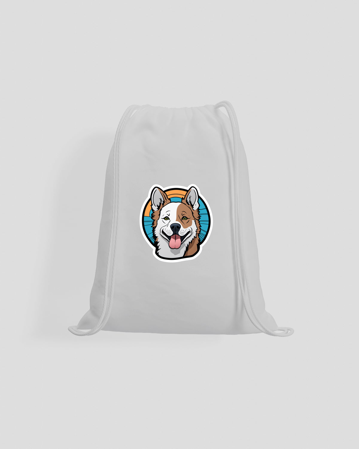 Lightweight Cotton Drawstring Bag with Natural Drawstrings 59