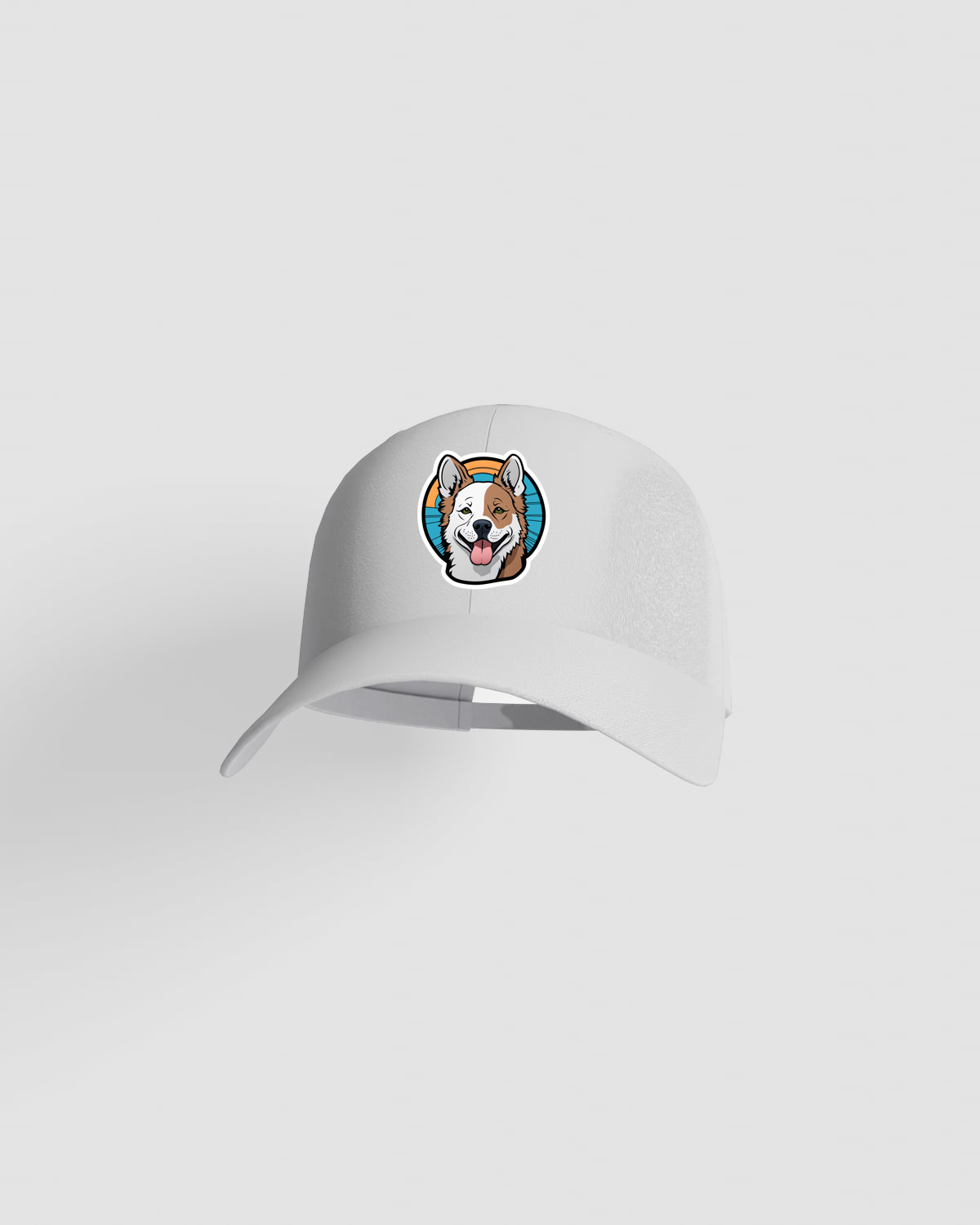 White Cotton Cap with Velcro Closure 59