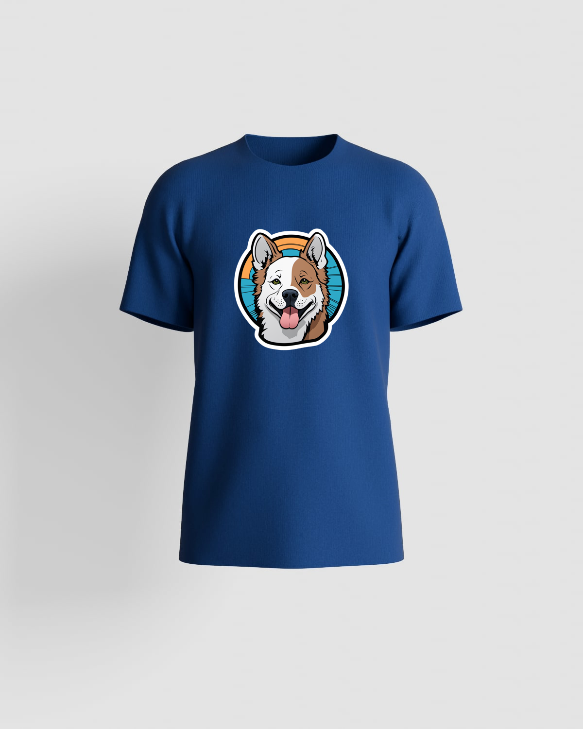 Blue T-Shirt with Bold Graphic 59