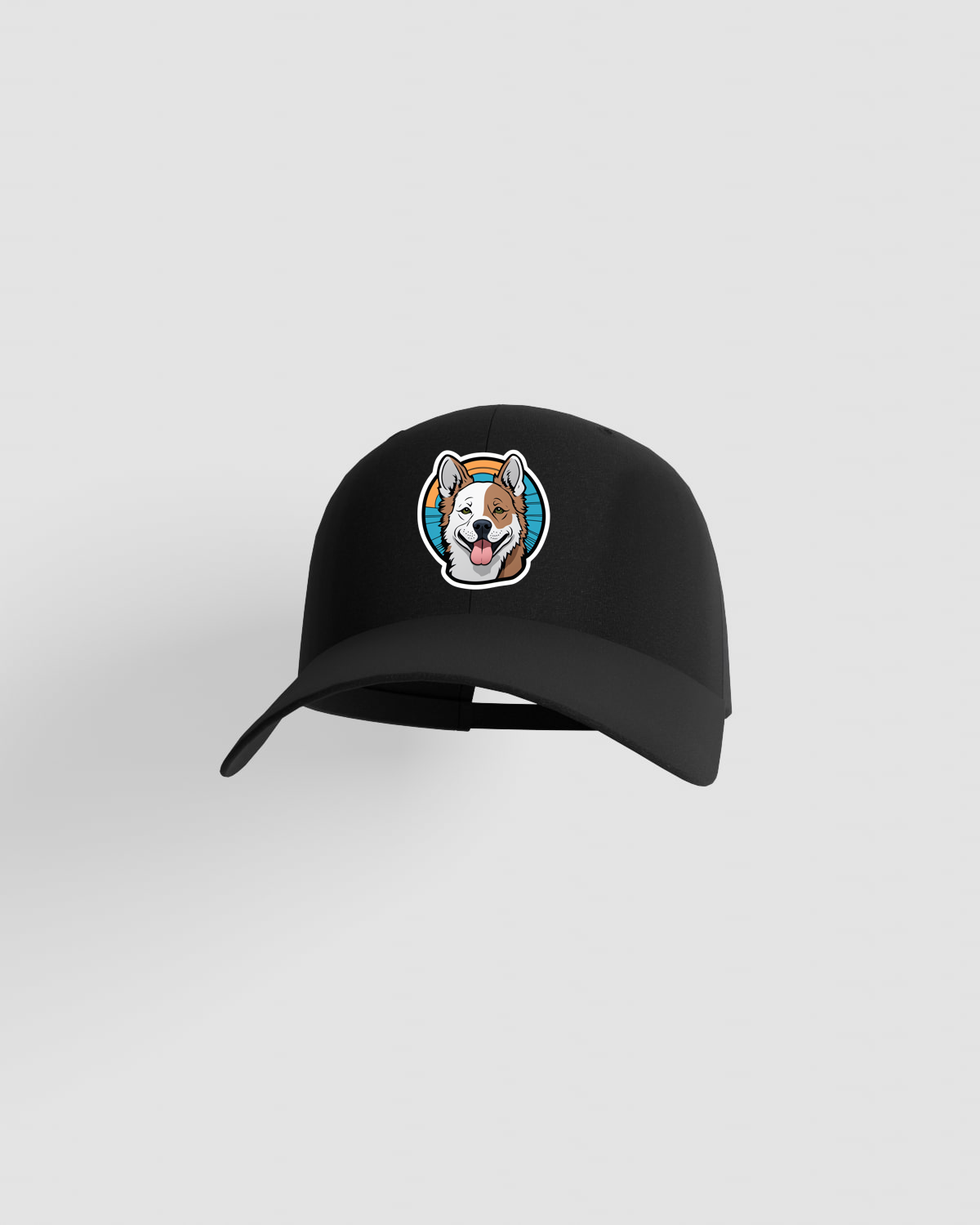 Black Cotton Cap with Velcro Closure 59