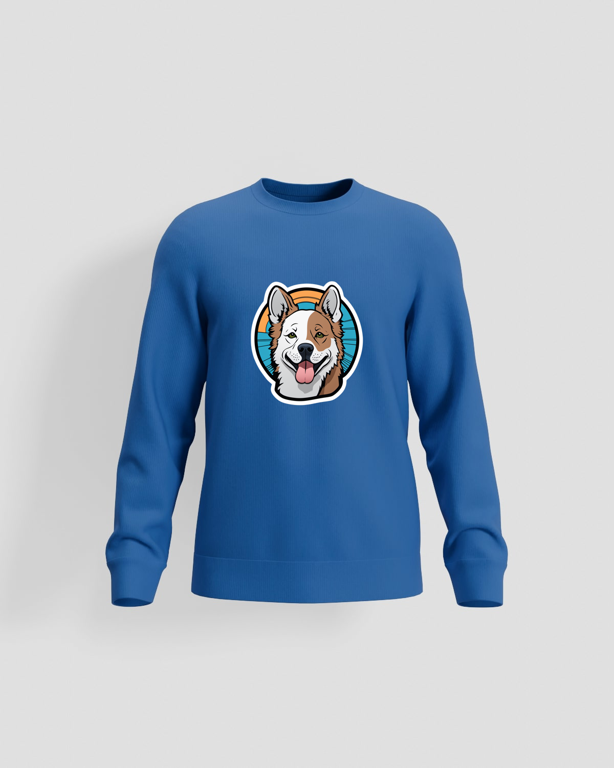 Blue Premium Brushed Cotton Sweatshirt 59
