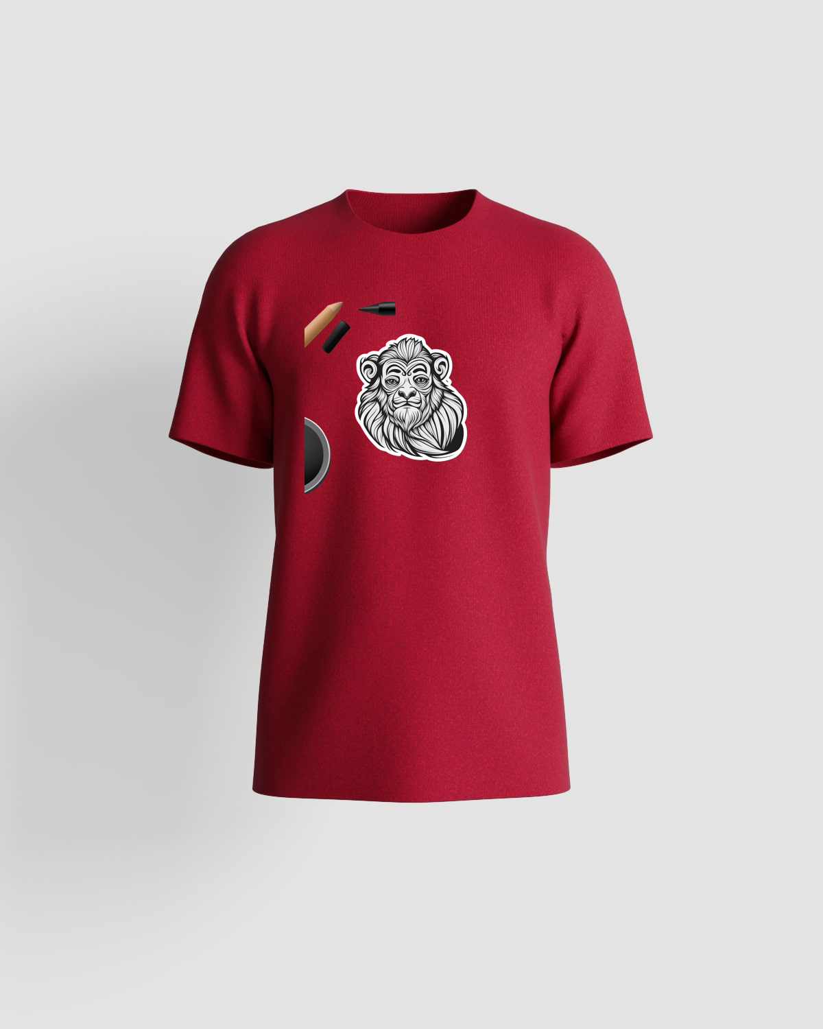 Red T-Shirt – Modern Eco-Sustainable Fit 59