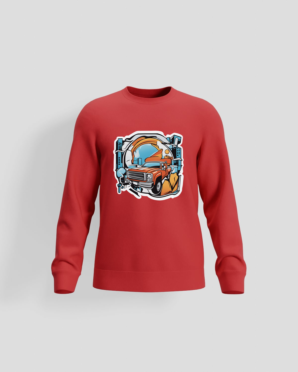 Red Brushed Organic Sweatshirt 59
