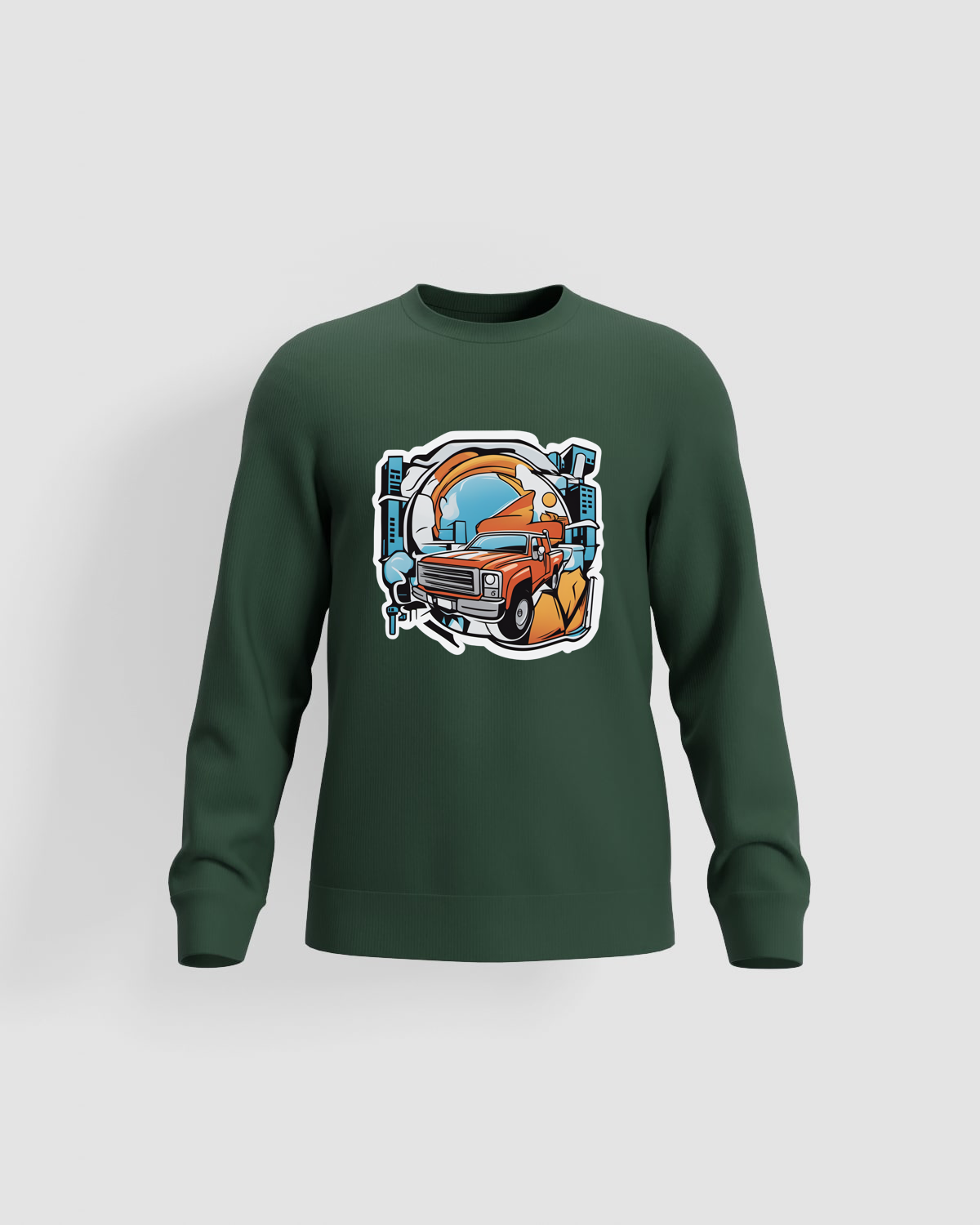 Green Organic Recycled Brushed Sweatshirt 59