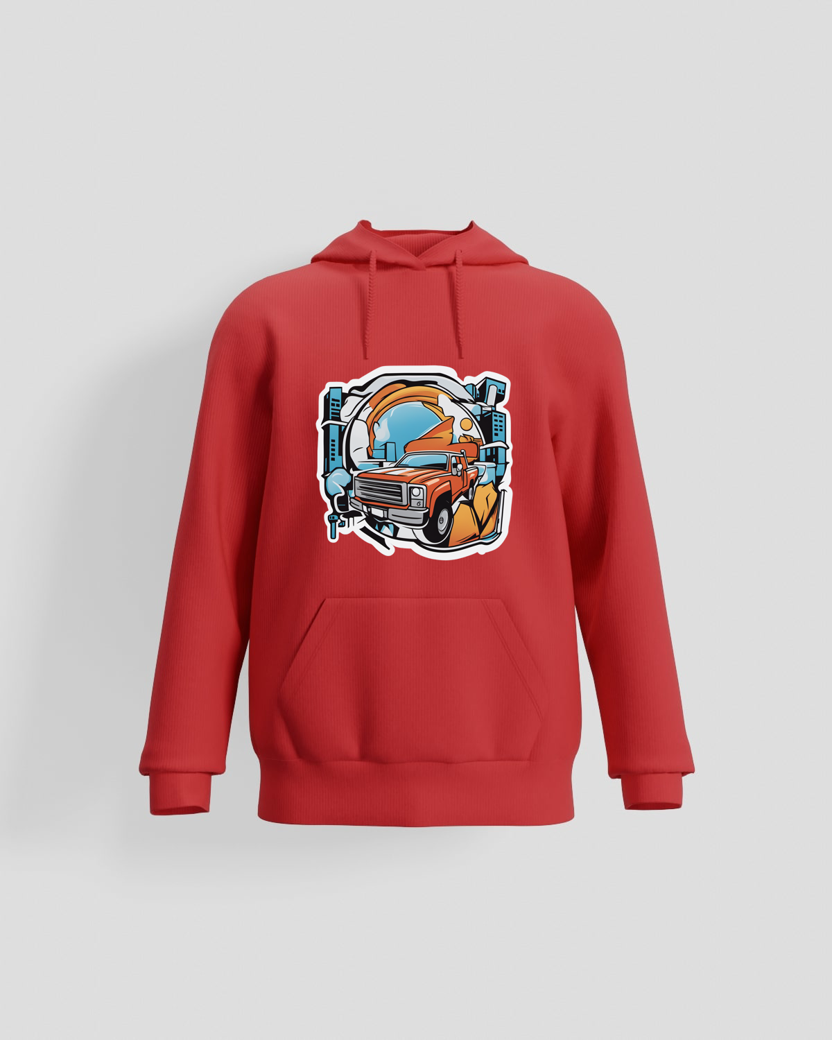 Red Brushed Organic Sweatshirt 59