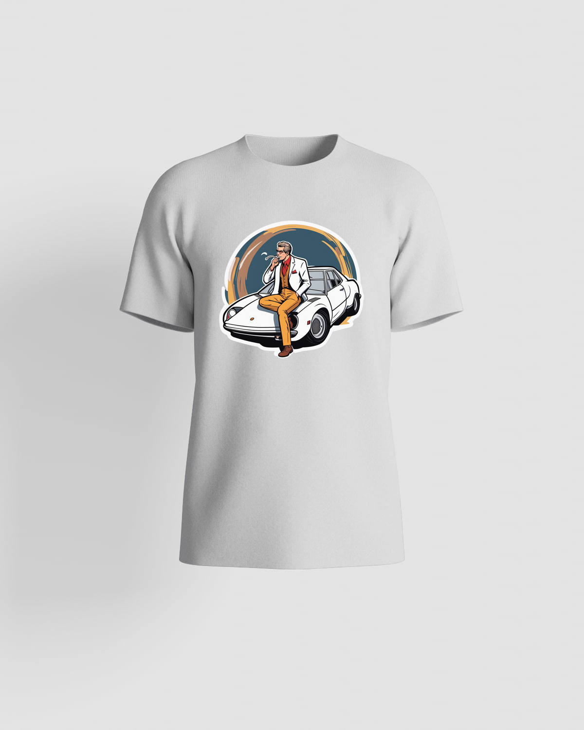 White T-Shirt with Bold Logo