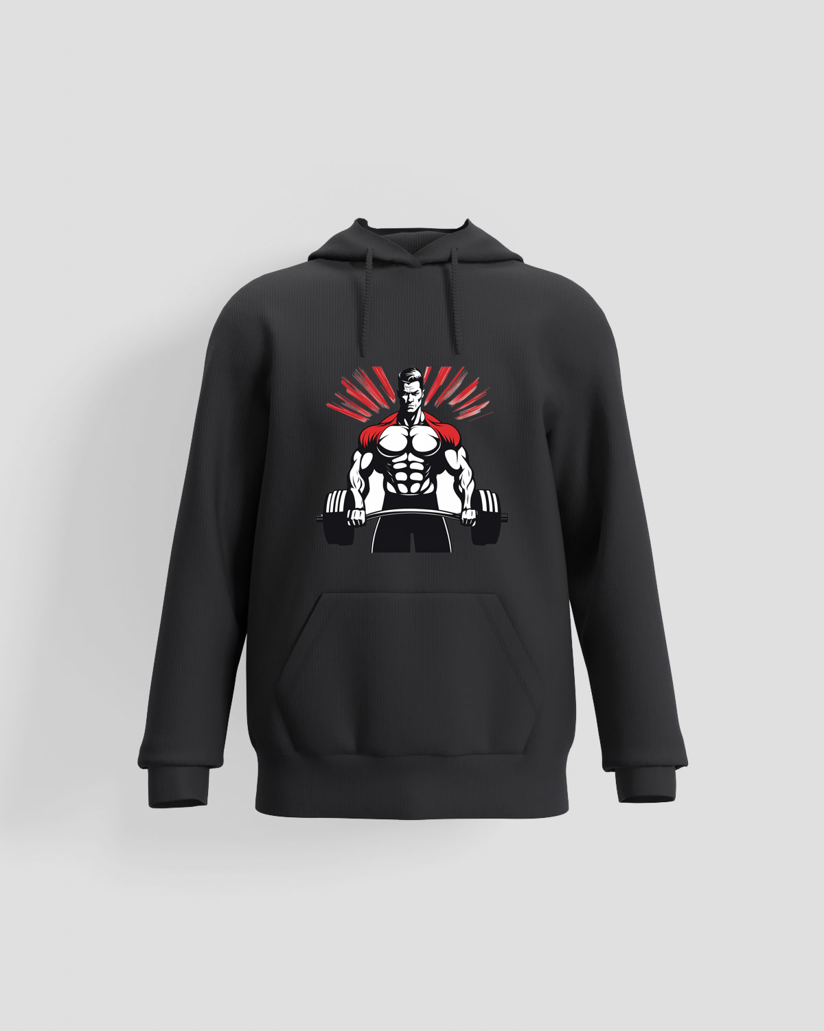 Black Unisex 3-Thread Cotton Sweatshirt 59
