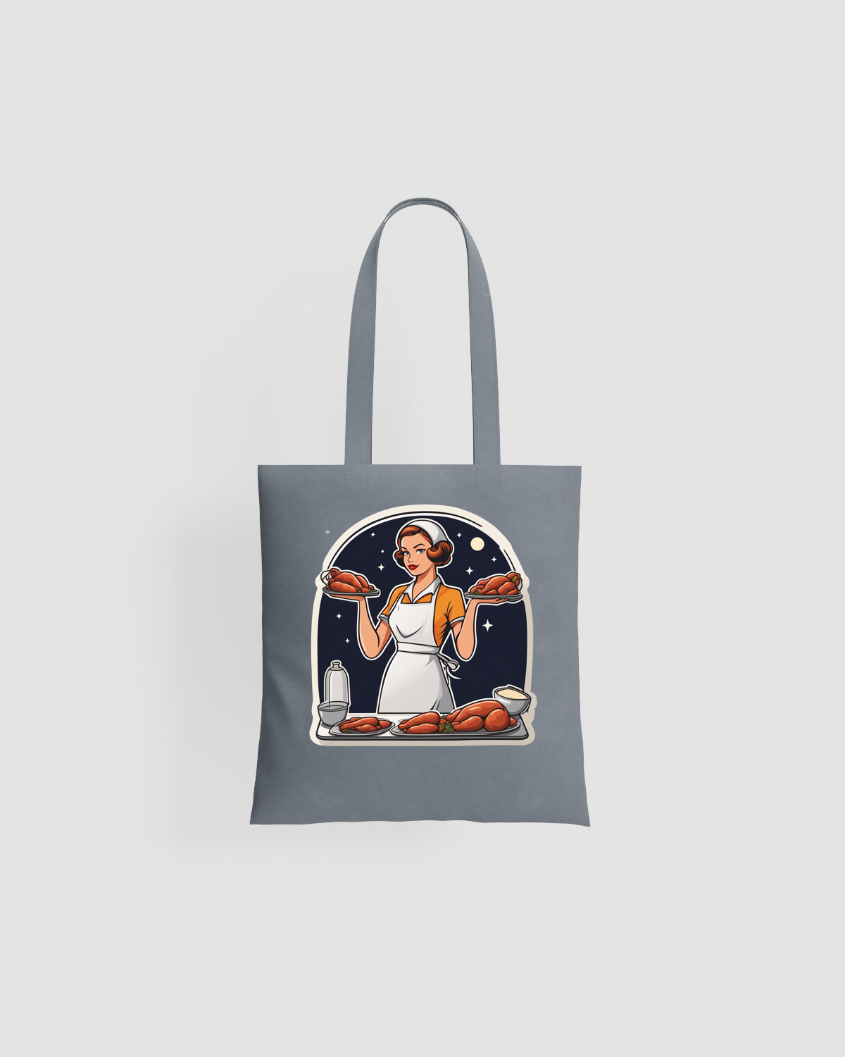 Practical Cotton Tote Bag with Smooth Print Surface